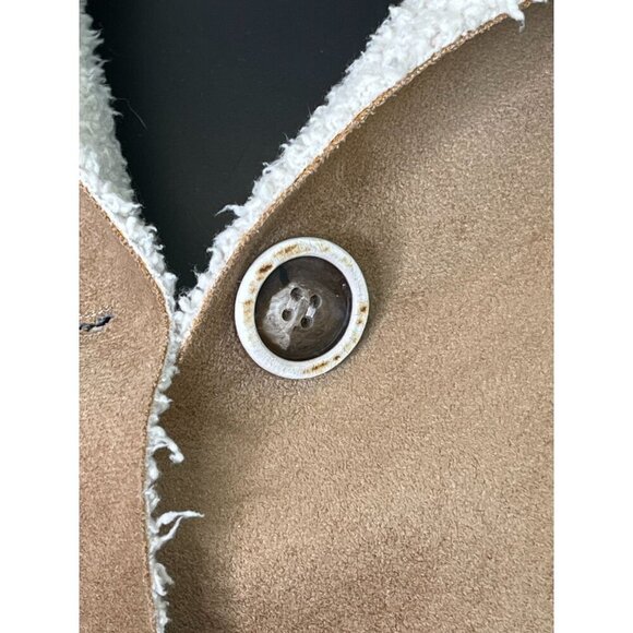 ✨ Winter-Ready Chic — Cabi Faux Suede Shearling Jacket Camel Tan XS Style 932 ✨ - Picture 10 of 13